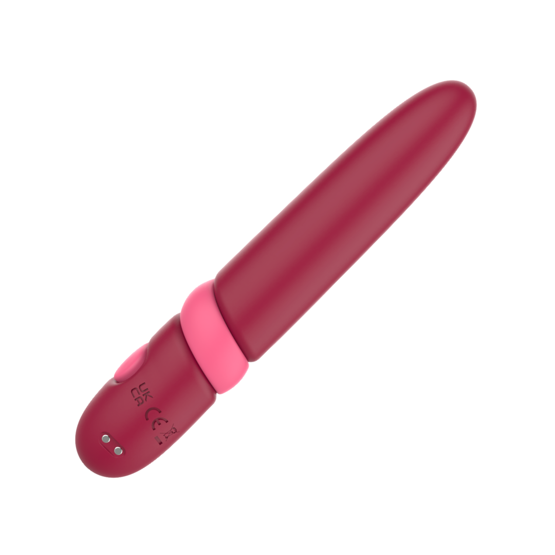 backside of Large Bullet Vibrator view of magnetic charging dock 