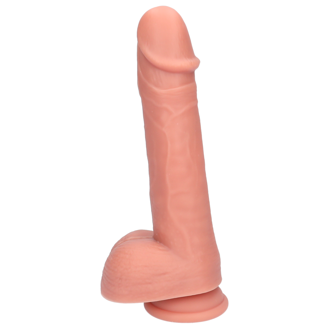 Side view of thrusting dildo