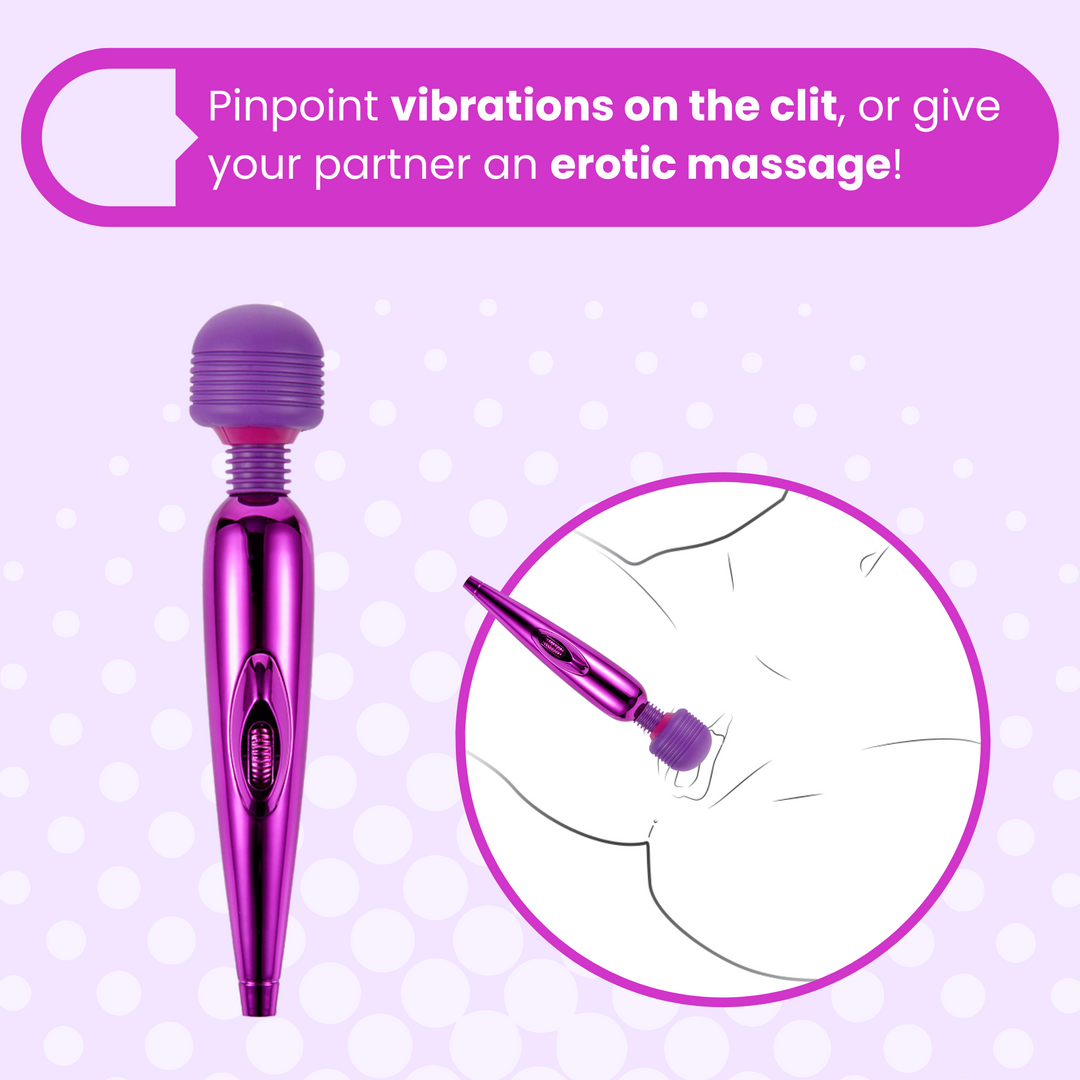 Pinpoint vibrations on clit, give your partner an erotic massage