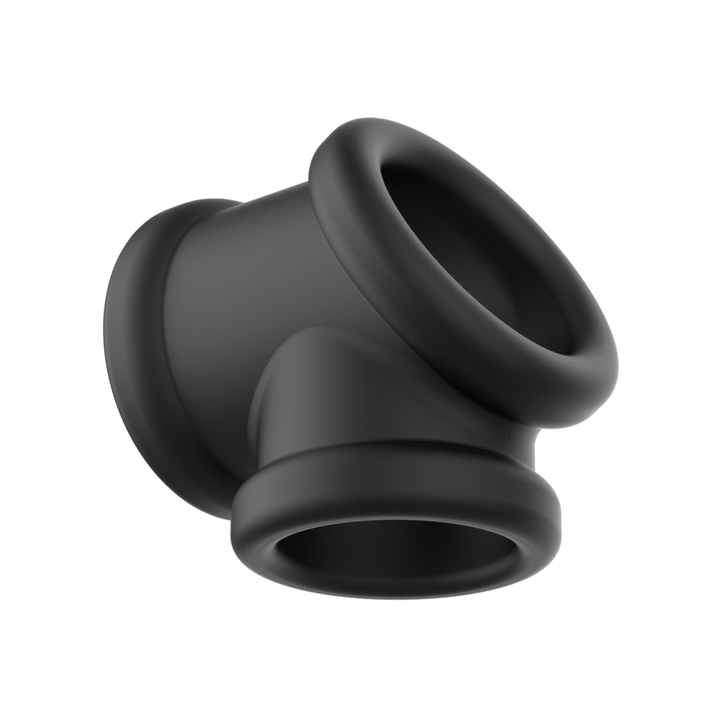 stretchy silicone Constriction Cock Ring plus Ball Stretcher  