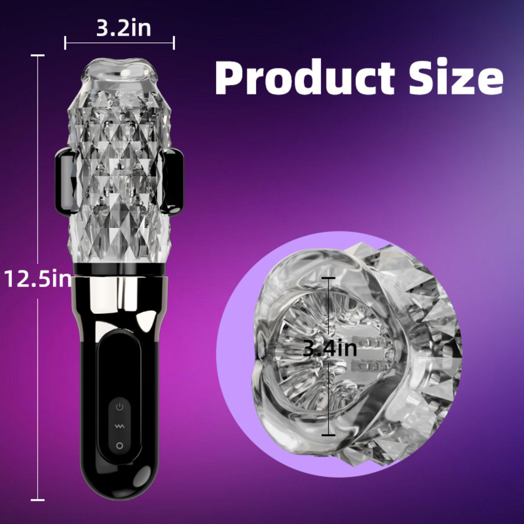 product size Automatic Vibrating Male Masturbator 