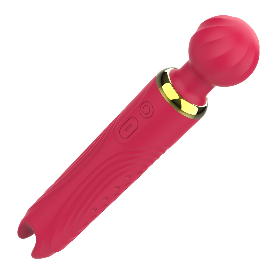 full product view of Delight Duo Dual-Ended Wand Massager silky silicone 