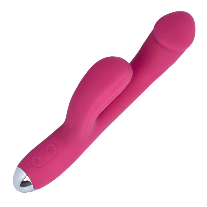 birds eye view of magenta Pink Suction Rabbit Vibrator 