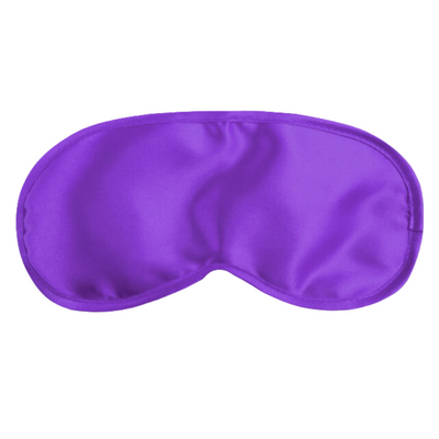 Purple silk blindfold mask