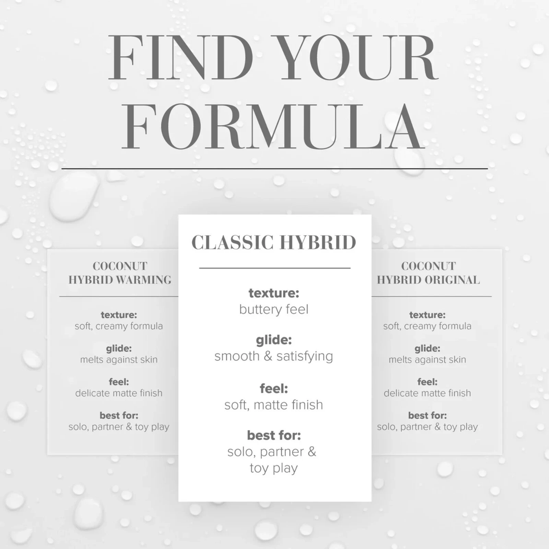 find your formula classic hybrid formula, best for solo, partner and toy play 