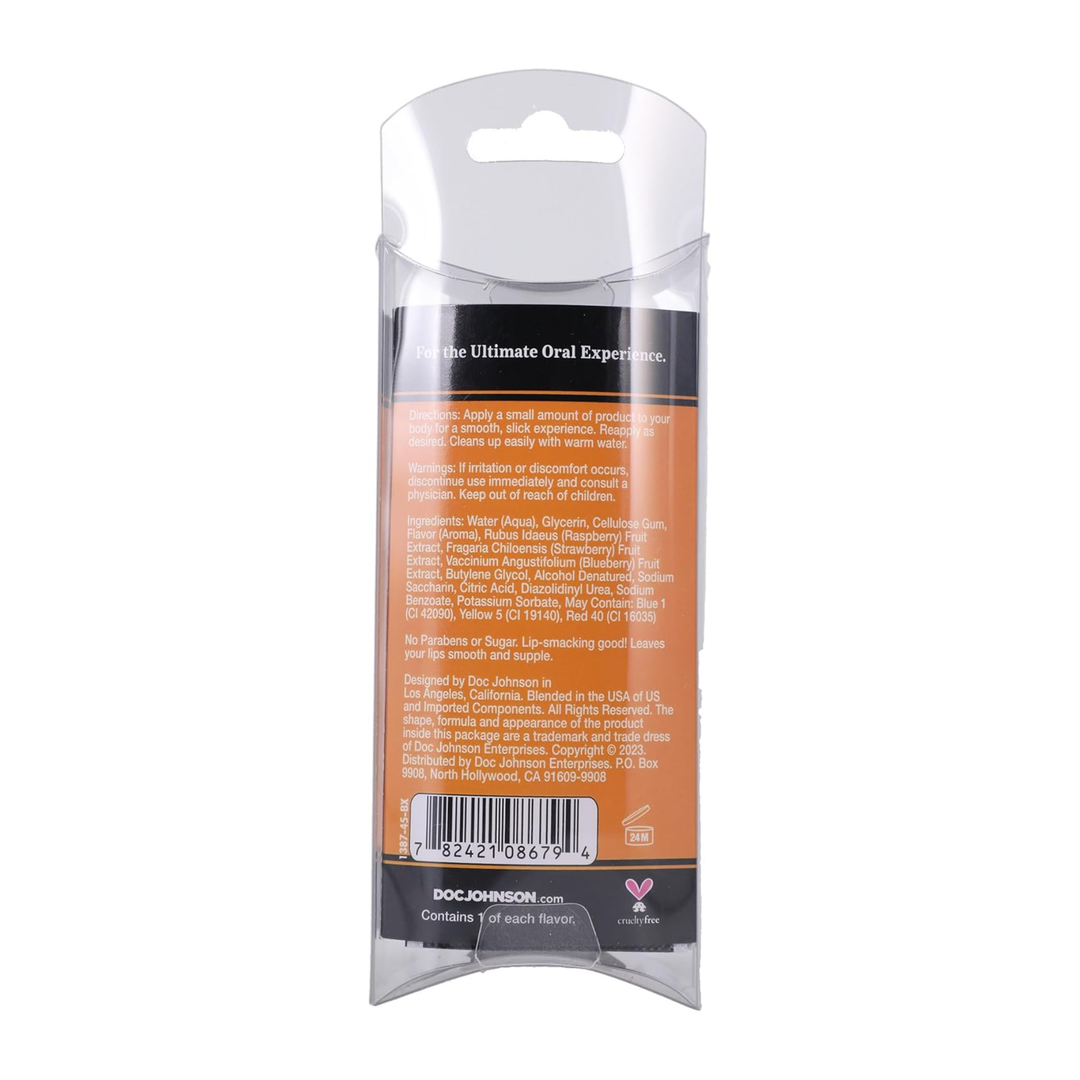 backside of GoodHead Oral Delight Gel  packaging