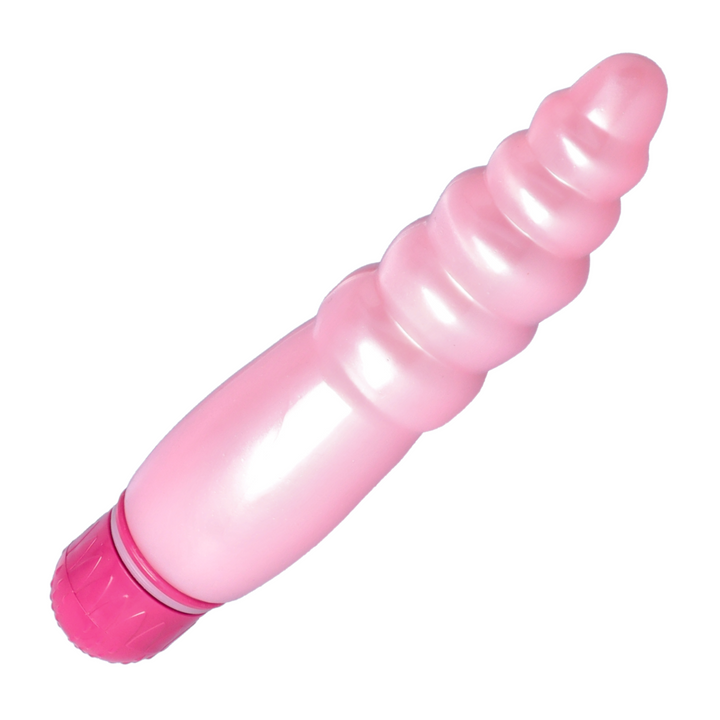 side view of ripple bliss top cat vibrator  pink