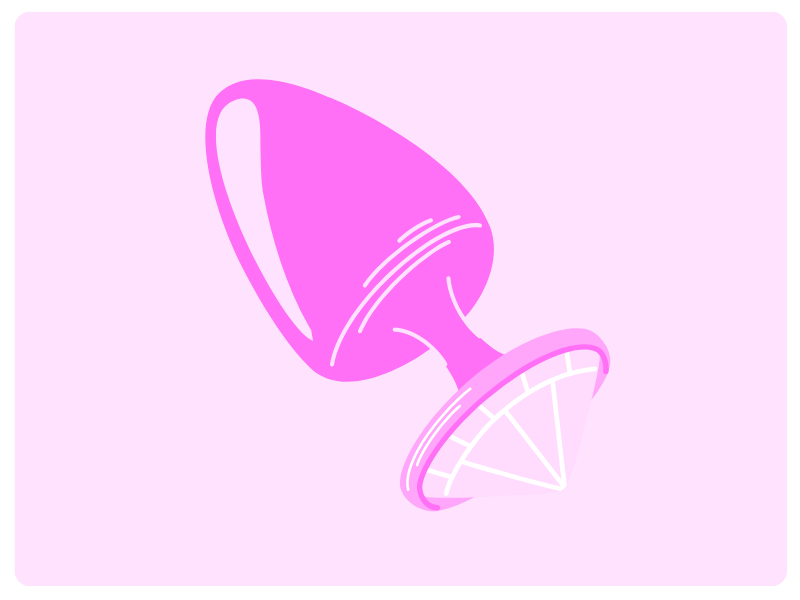 Pink jeweled anal plug illustration