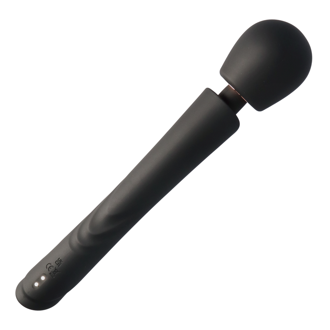 backside view of Big Size Wand black matte gold magnetic charging port 