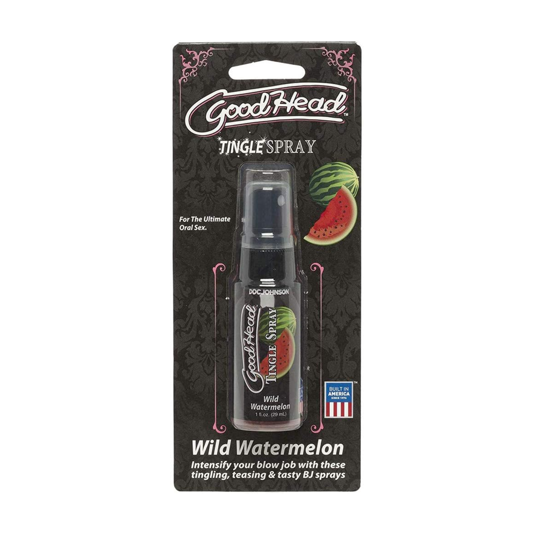 GoodHead Tingle Spray inside of packaging wild watermelon 