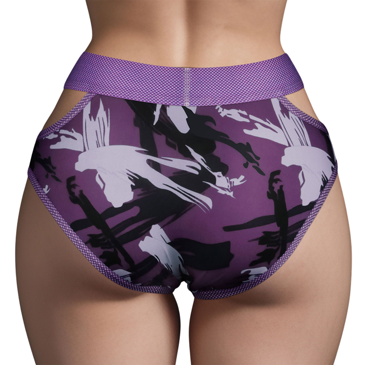 backside of Violet Strap-on Panties