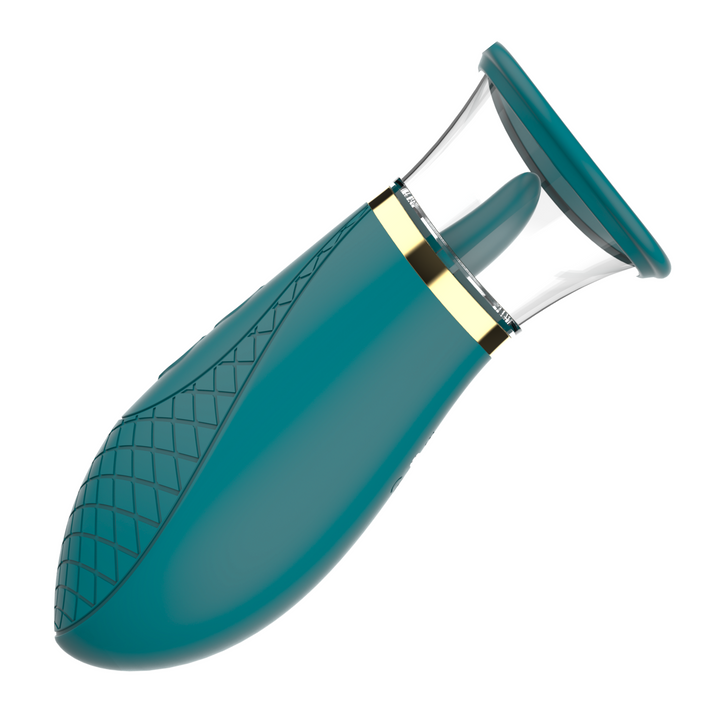 side view of Ikshana Clit Licking & Sucking Tongue | Handheld Clit Pump 