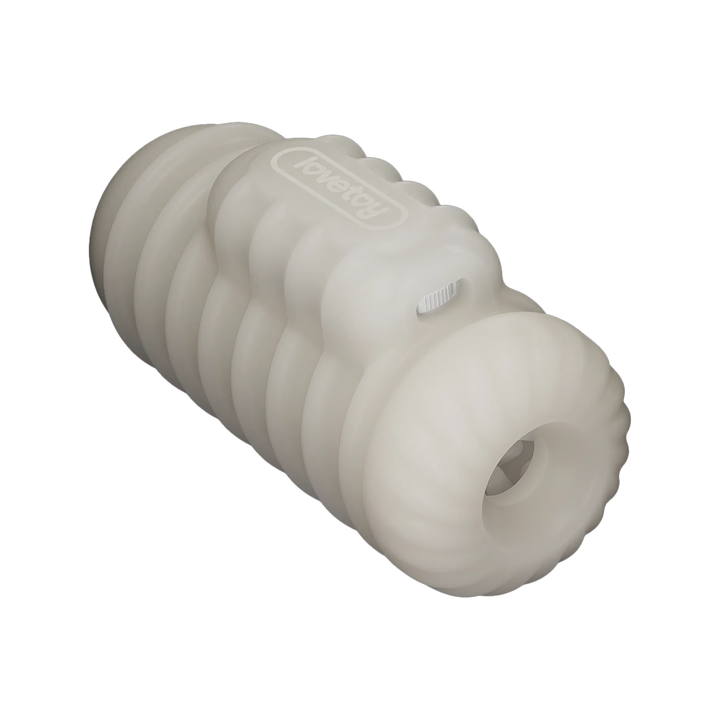 Knights Ring Vibrating Dual Purpose Sleeve-Wavy as seen laying on it's side 