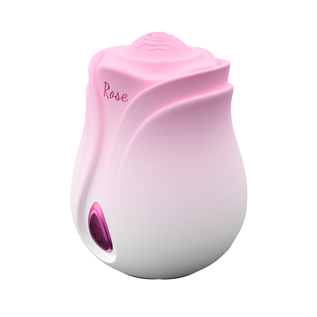 side view of Rose-Shaped Tapping Clit Stimulator fast clit tapping speeds 