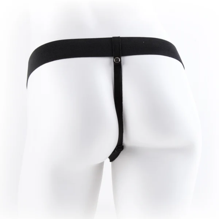 backside of harness from Fetish Fantasy 9 inch Hollow Strap On 