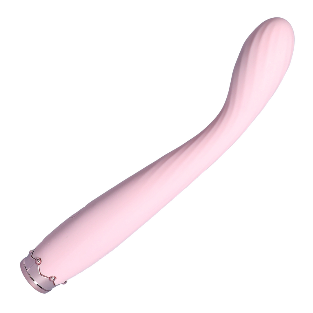 side view of pink Beginner's G Spot Vibrator 