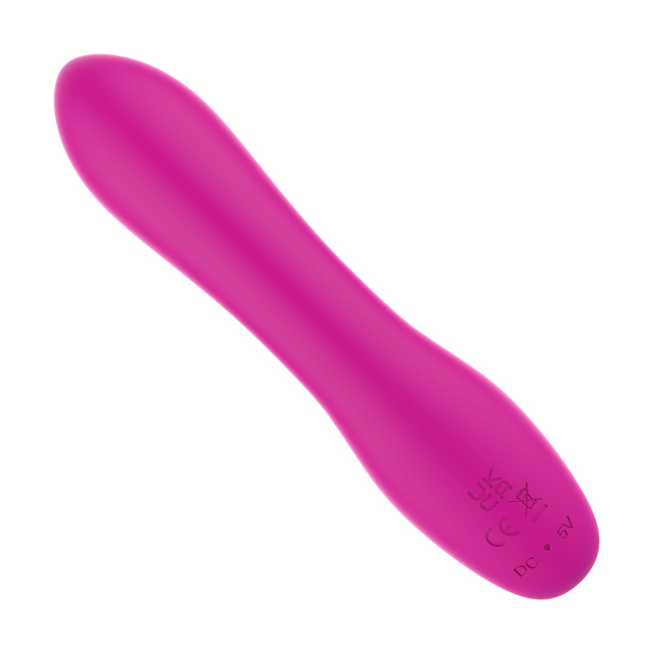 view of charging station from pink mini rabbit vibrator 