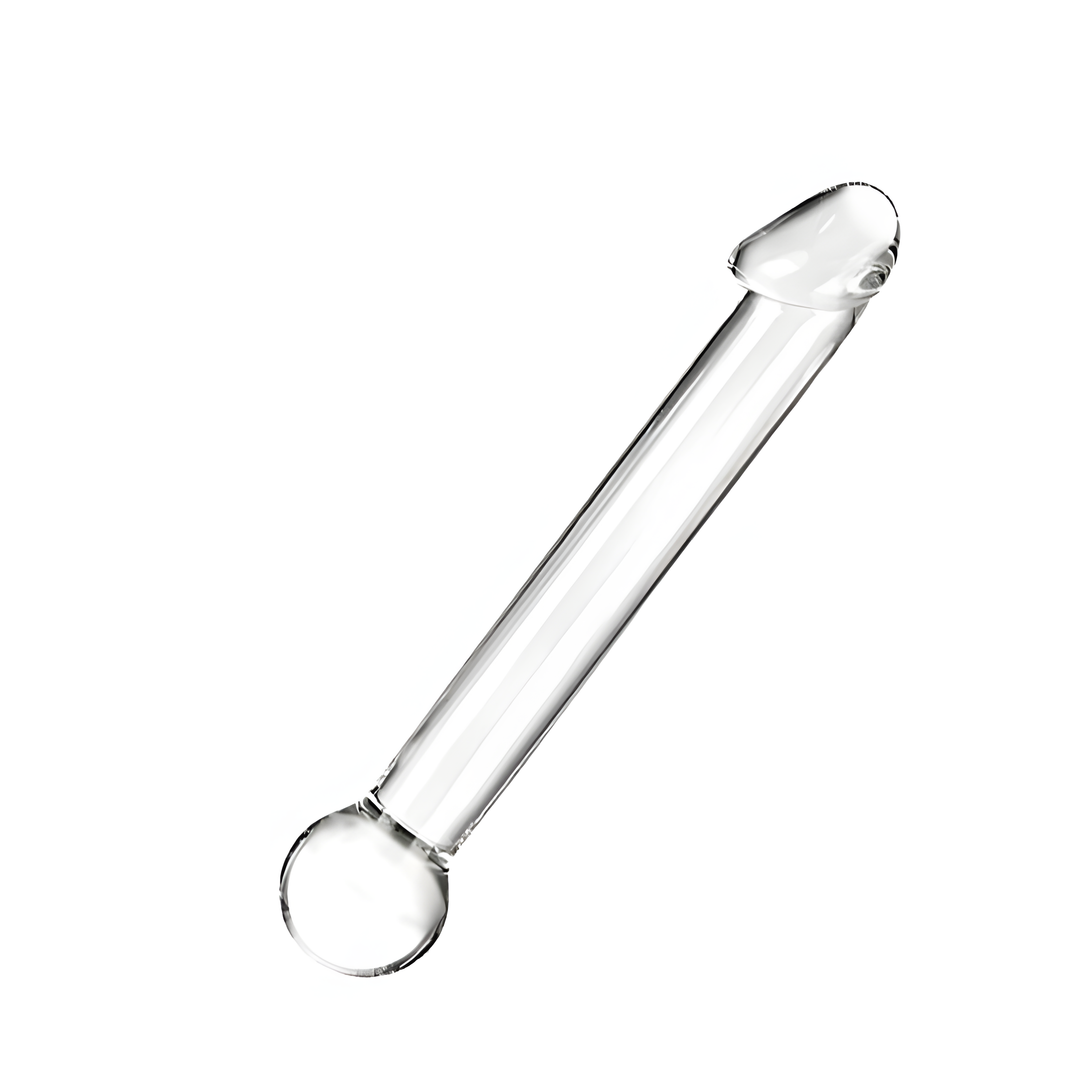 7 Inch Glass Dildo with Realistic Head