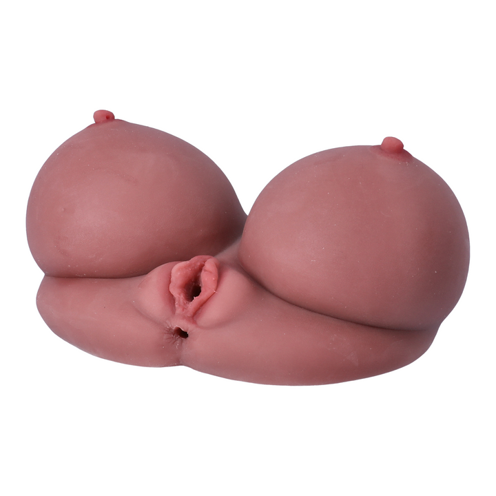 view of vaginal entry hole from titty fuck adult sex toy 