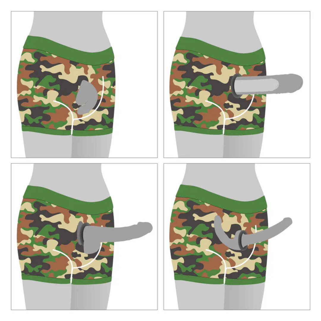 ways to use Unisex Camo Strap-on Shorts 