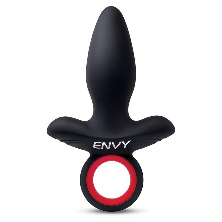 flat front view of Envy Vibrating Silicone Rechargeable Assifier Butt Plug