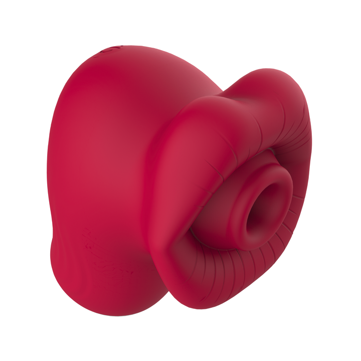 angled top side view Mouth-Shaped Clitoral Air Kisser