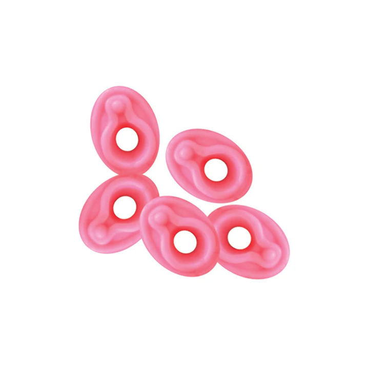close up of gummies from Clit Lickers Clit Shaped Gummies 