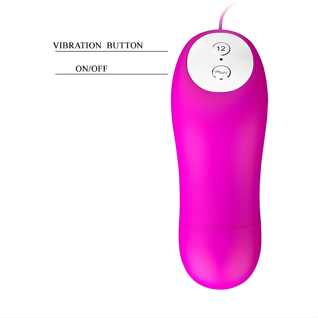 vibration button and on and off button on Entice Vibrating Bullet 