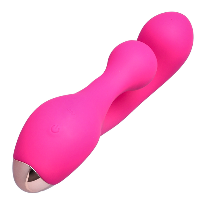 side view of Rotation Clitoris G Spot Vibrator silky smooth silicone 