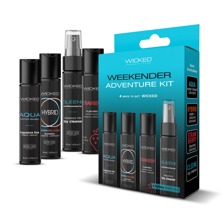 Wicked Weekend Adventure Kit as seen next to packaging 