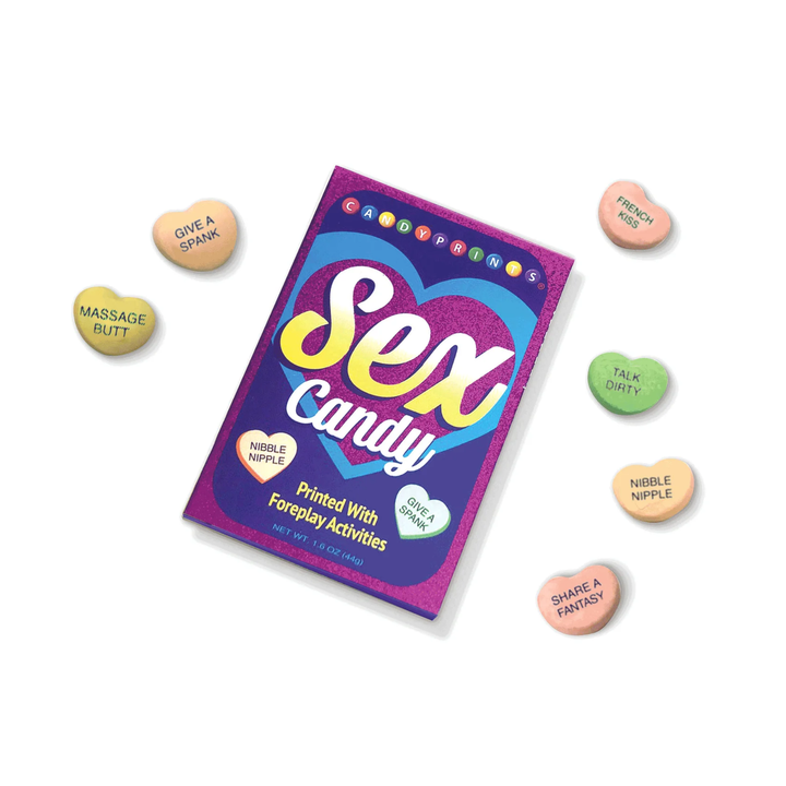 a few Candyprints Sex Candy Foreplay Game Single Box taken out of box