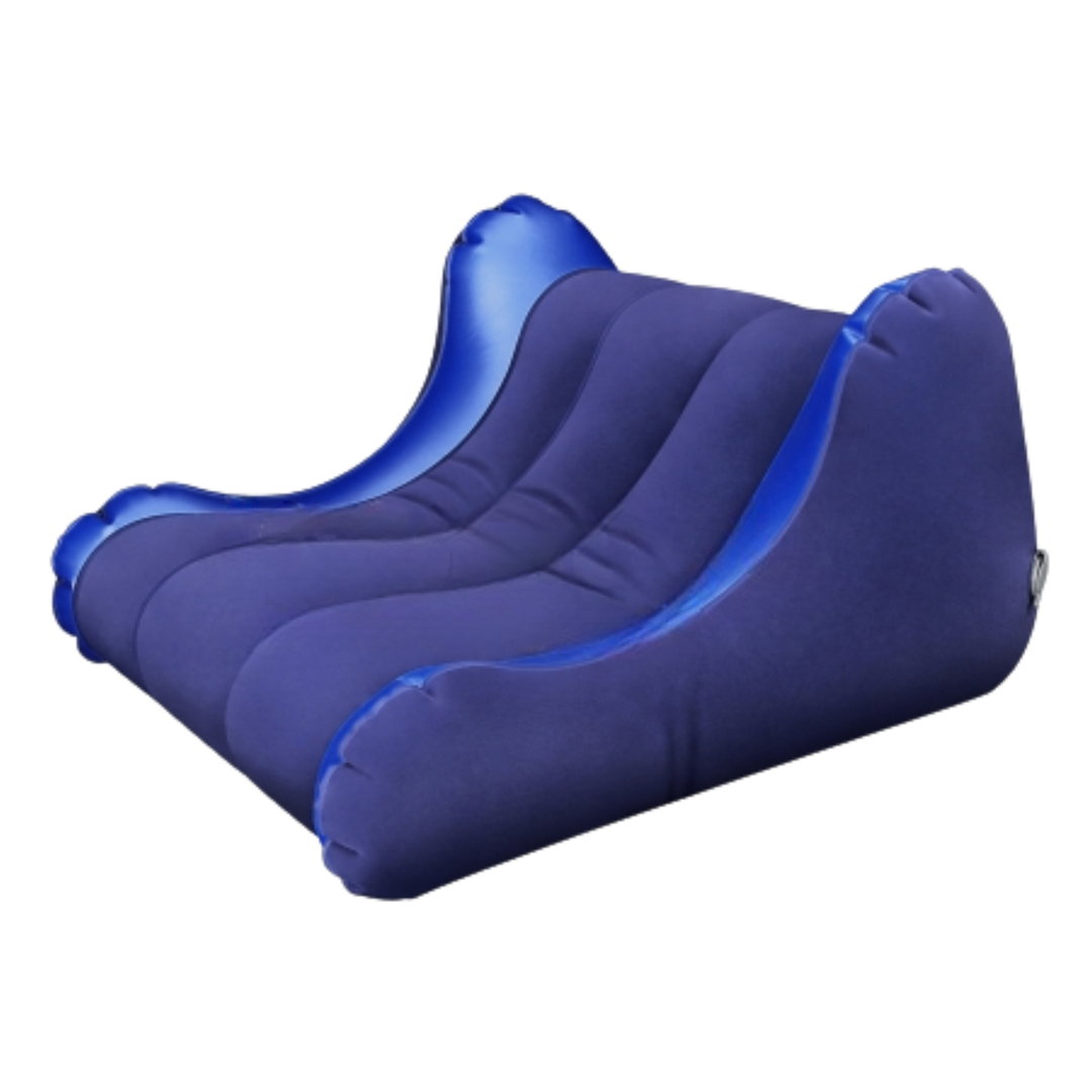 angled side view of Rebellion Reign Inflatable Positioning Cushion 