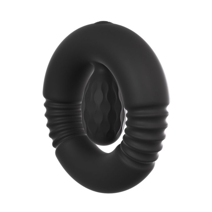 angled side view of Cock Ring with Vibrating Ball Stimulator 
