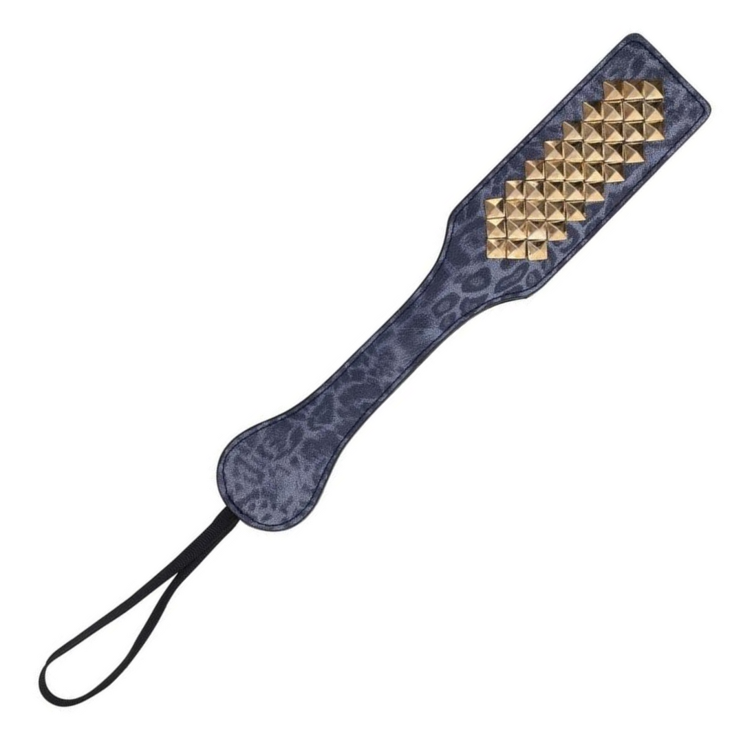 view of strap with hand loop on sex and mischief kinky paddle  