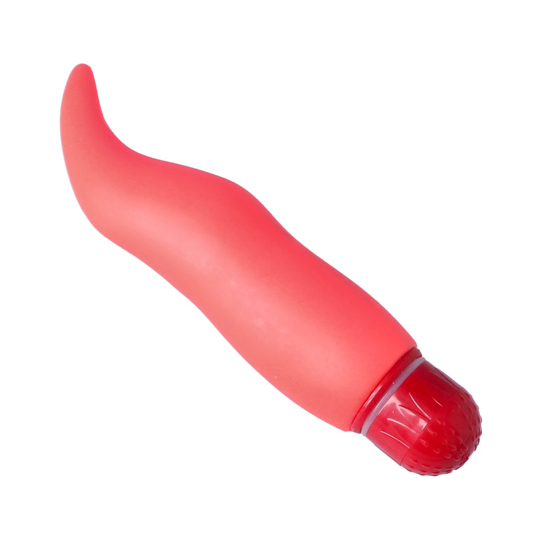 red Silicone Tickler Vibrator g-spot stimulation
