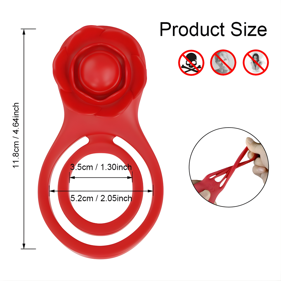 product size dimensions for Flower Double C-Ring 