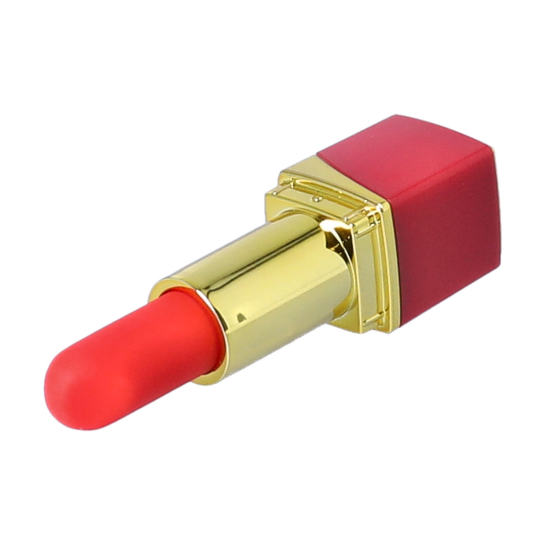 Rechargeable Lipstick Vibrator laying on side 