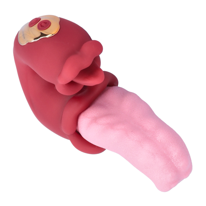 view of both tongues from grating adult sex toy 