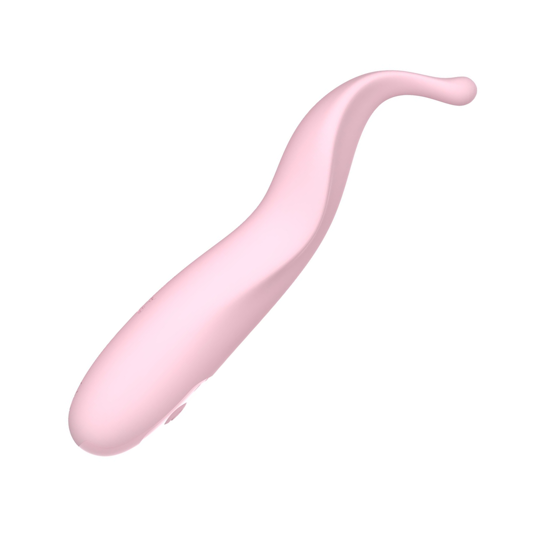 side view of sleek silicone Pique Pinpoint Clit Vibe  