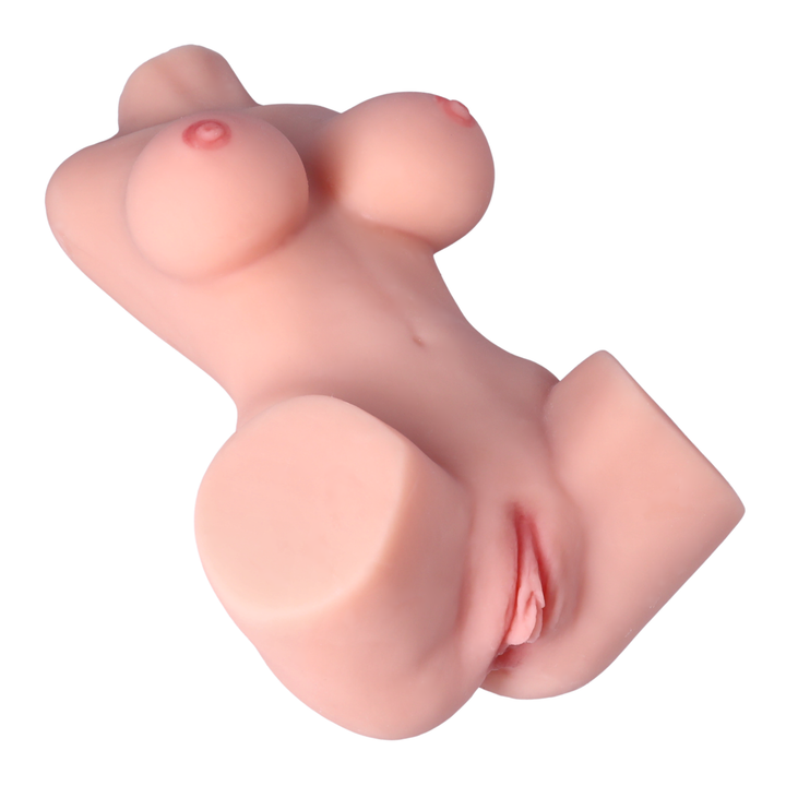 angled view from realistic pussy Curvy Torso Masturbator 