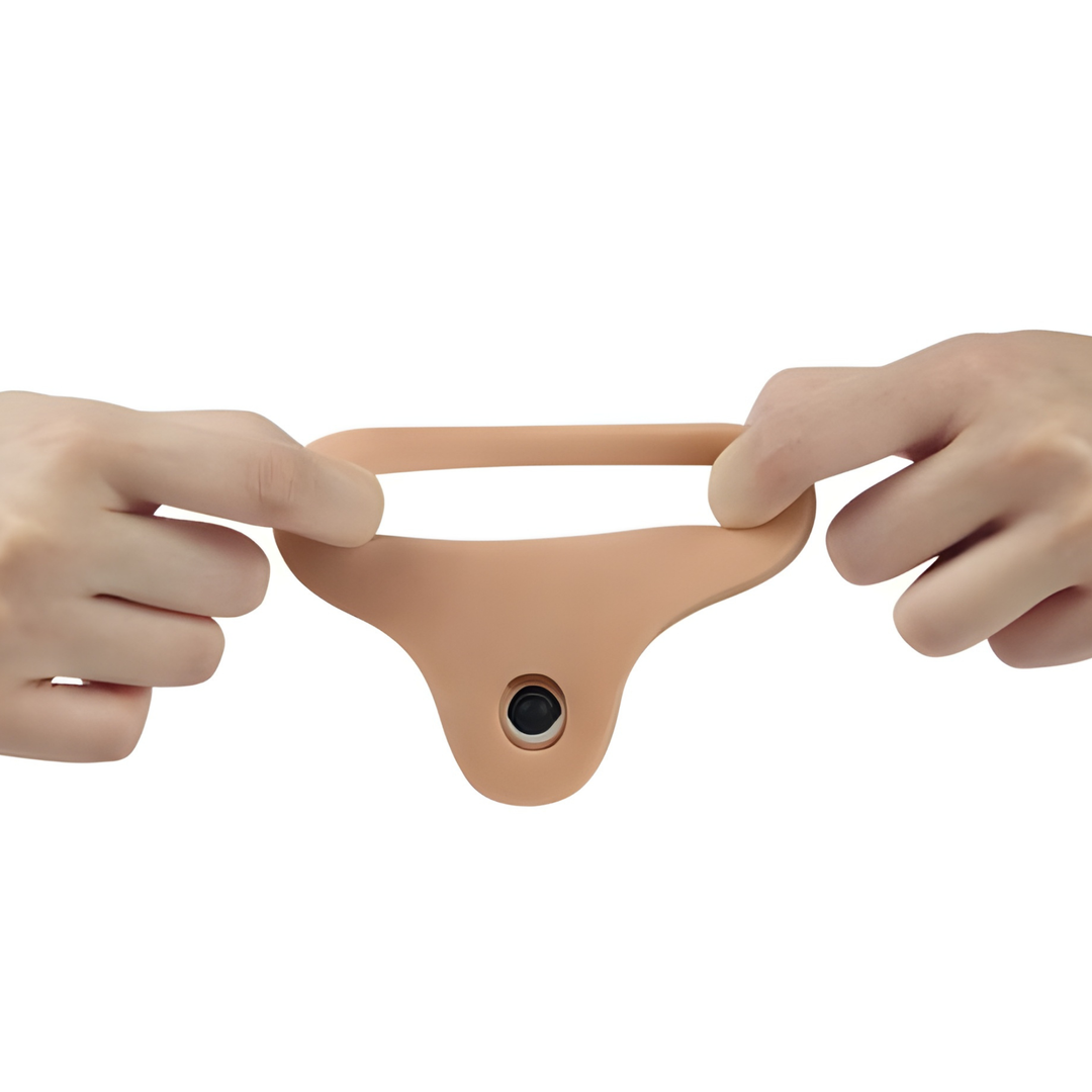 fingers stretching 7 inch Long Ultra Soft Double Penetration Cock Ring 