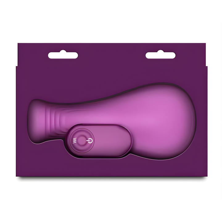 Grinders Rocker Rechargeable Silicone Vibrating Dual Motor Pad with Remote backside of packaging 