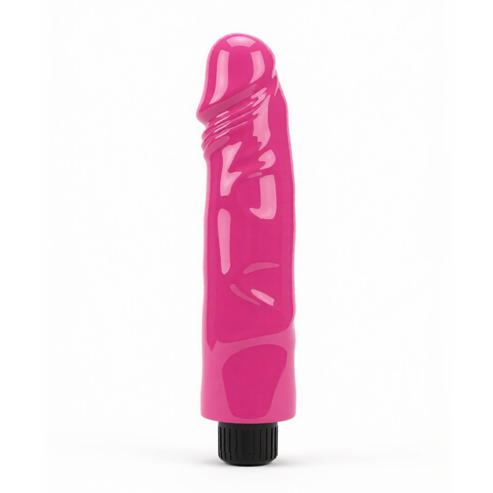 8 Inch Realistic Vibrating Dong side view 