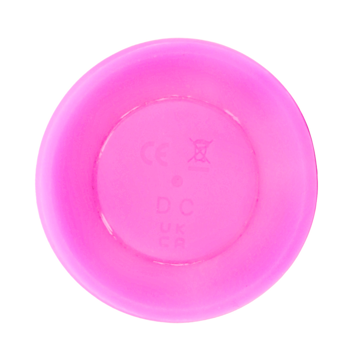 view of charging port from Twirling Pink G-Spot Dildo 