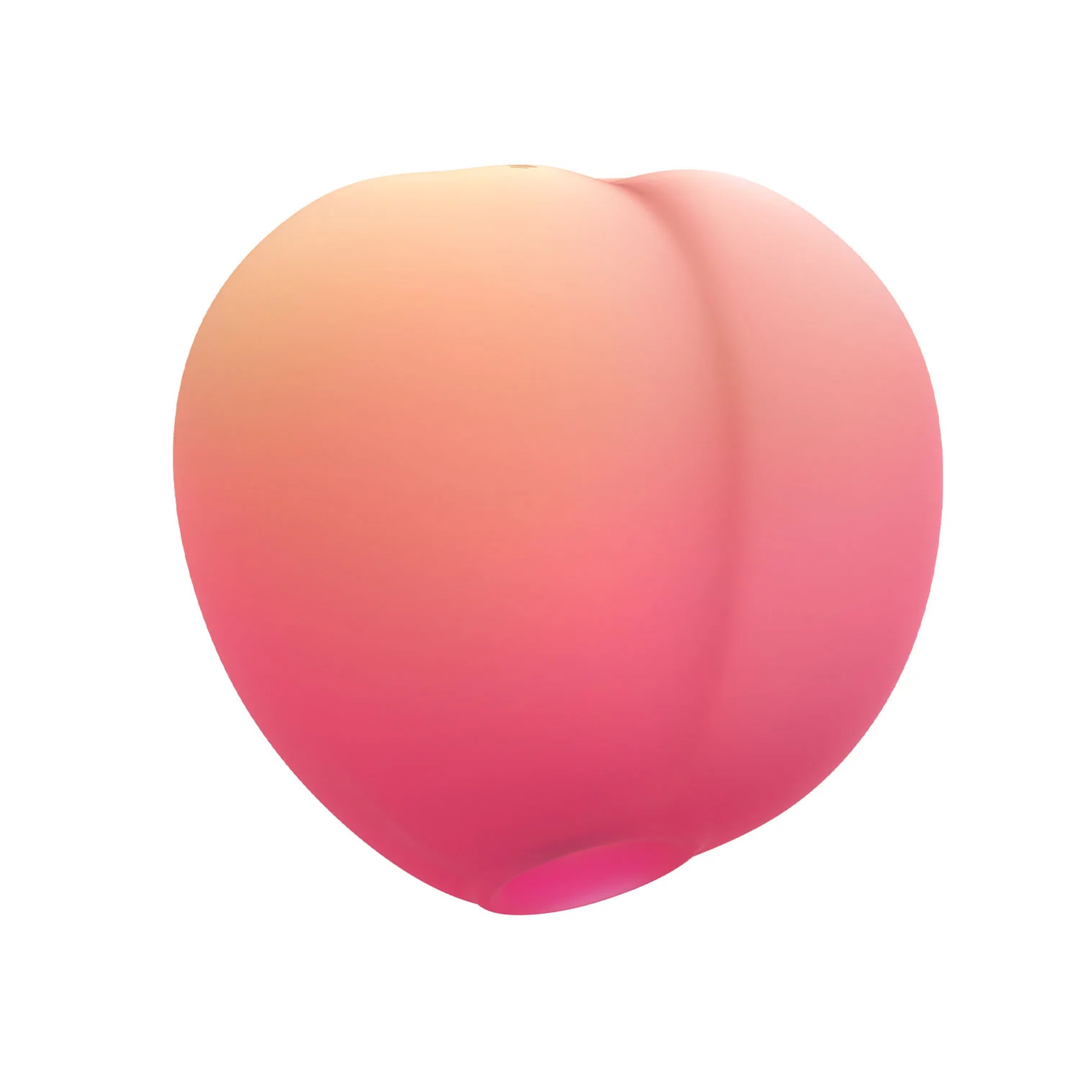 ROMP Pink Peach Rechargeable Clitoral Stimulator made from silky smooth silicone 
