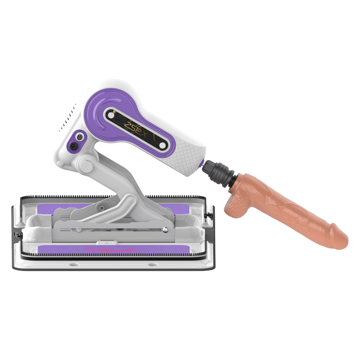 Sex Machine angled downward with dildo 
