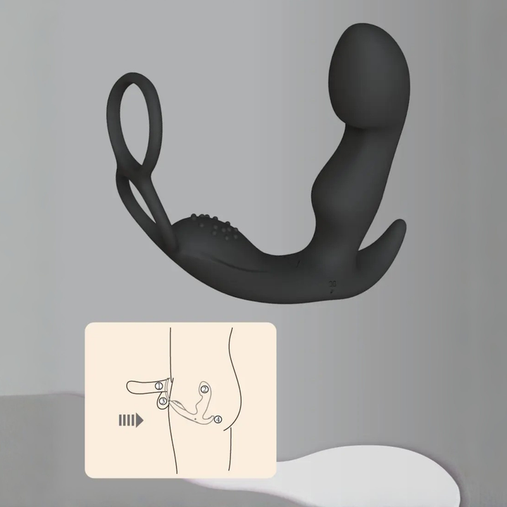 Prostate Curve Dual Ring - Remote Control Vibrating Prostate Massager and how to use it 