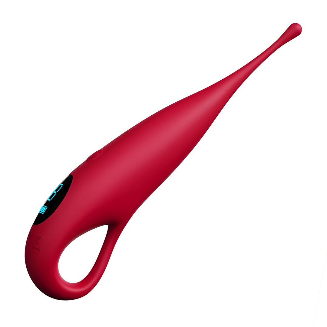 side view of extra strong clit vibrator pinpoint targeted stimulation  