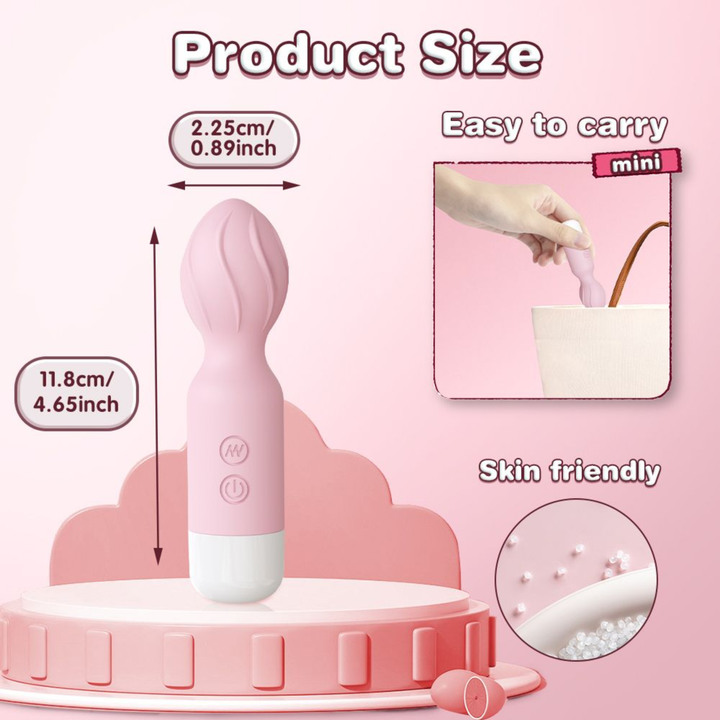 product size tiny easy to carry USB Mini Wand Vibrator