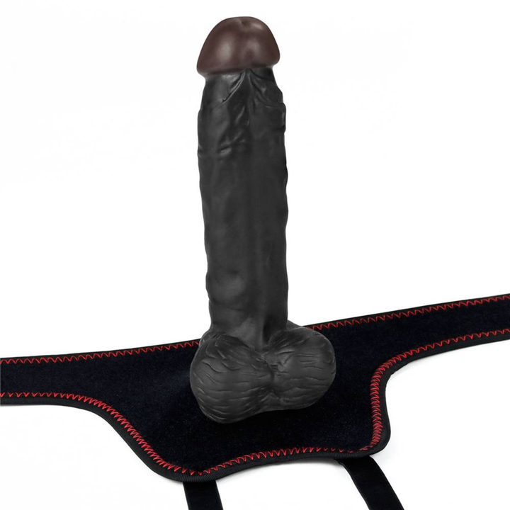 INGEN 7.5 Inch Black Easy Strapon Set full product view 